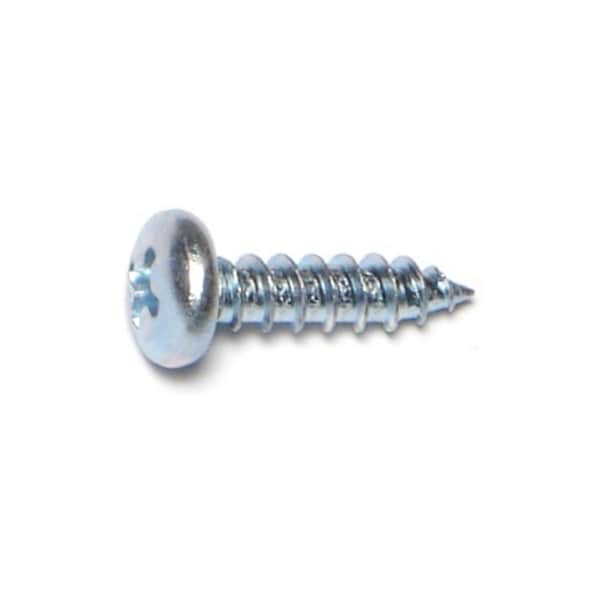 Midwest Fastener Sheet Metal Screw, #8 x 5/8 in, Zinc Plated Steel Pan Head Phillips Drive, 75 PK 62704 - main